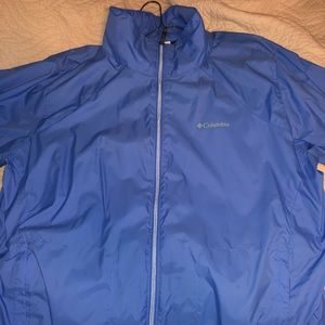 Plus Size Columbia Windbreaker - Blue